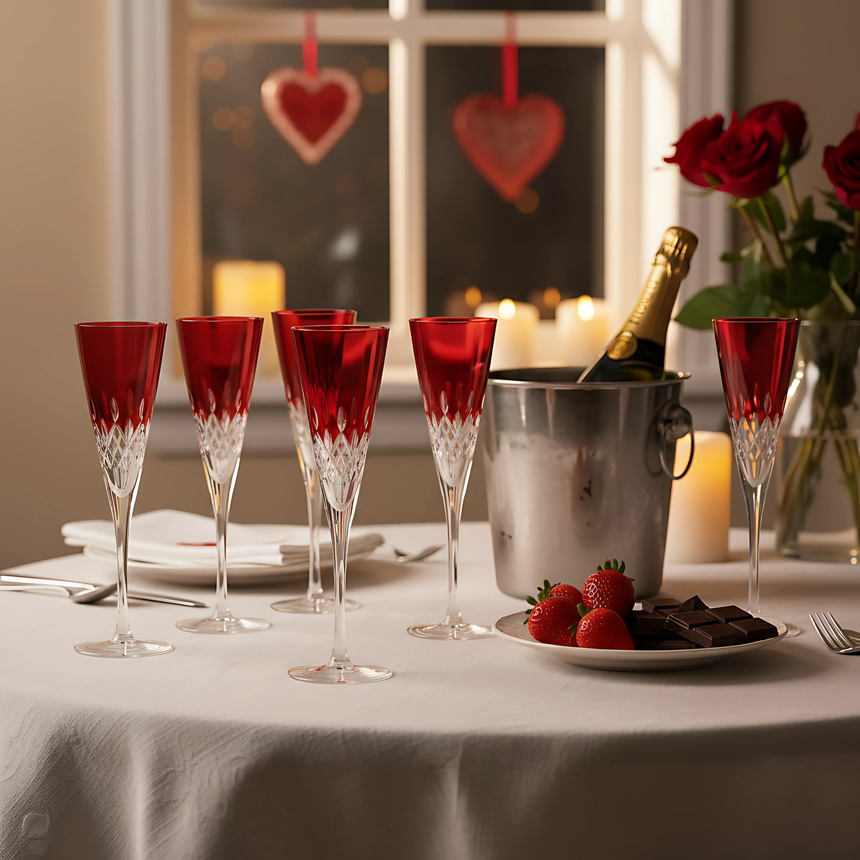 Aria Flüt Cam Kadeh - Margerie Crystal