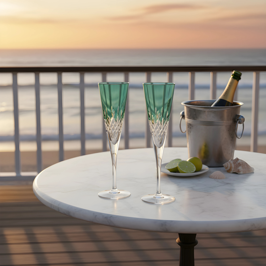 Aria Flüt Cam Kadeh - Margerie Crystal