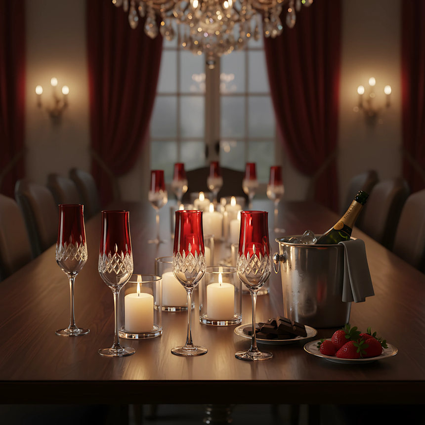 Aria Kristal Flüt Kadeh - Margerie Crystal