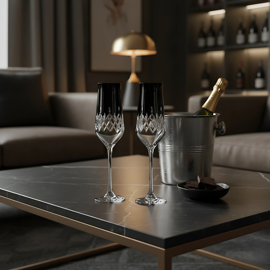 Aria Kristal Flüt Kadeh - Margerie Crystal