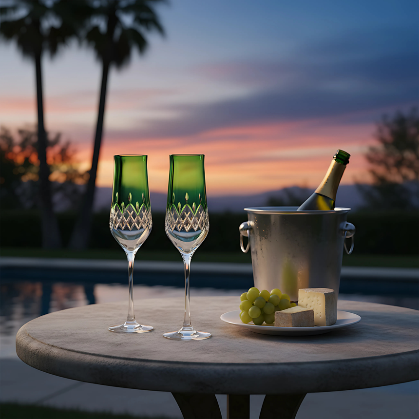 Aria Kristal Flüt Kadeh - Margerie Crystal