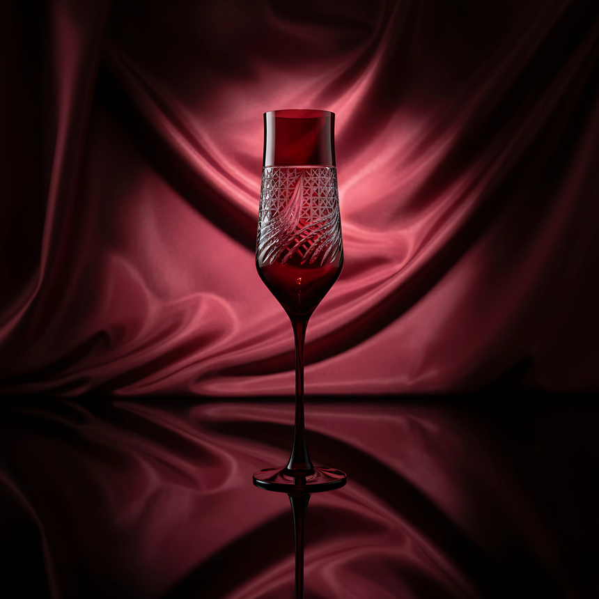 Aurora Kristal Flüt Kadeh - Margerie Crystal