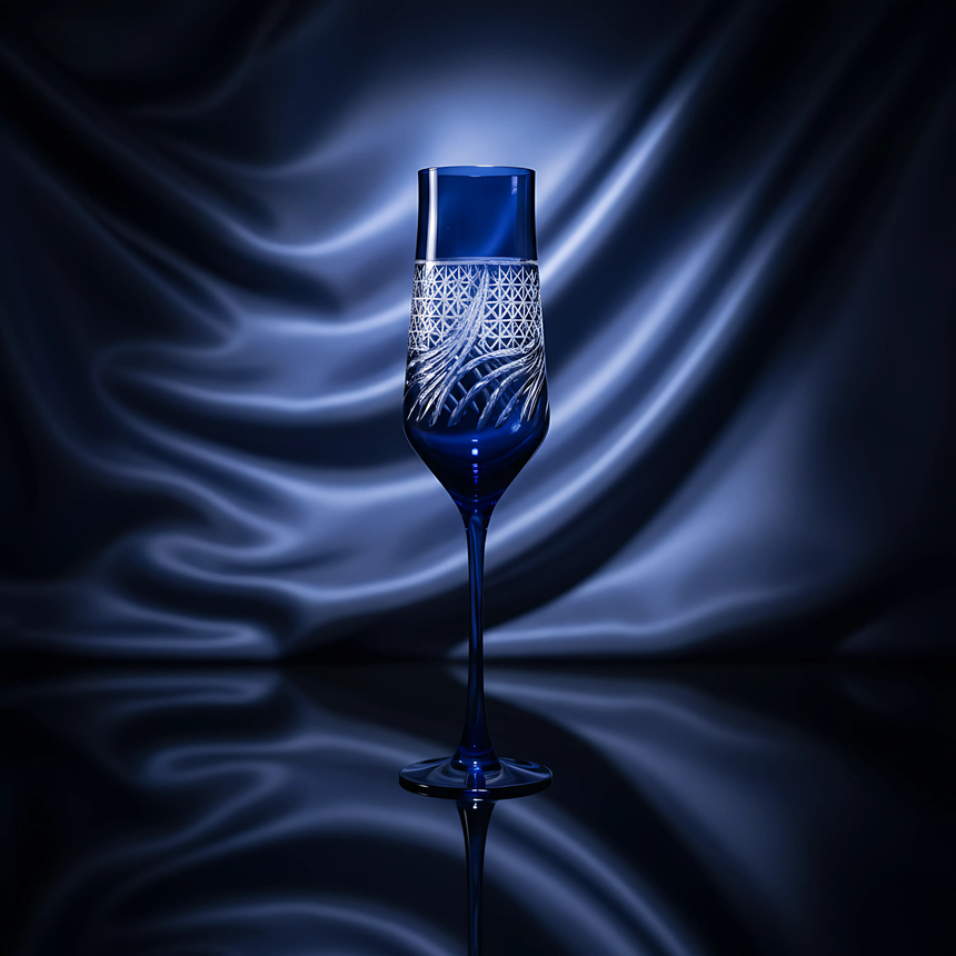 Aurora Kristal Flüt Kadeh - Margerie Crystal