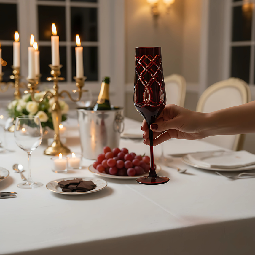 Heritage Kristal Flüt Kadeh - Margerie Crystal