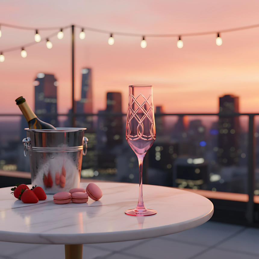 Heritage Kristal Flüt Kadeh - Margerie Crystal