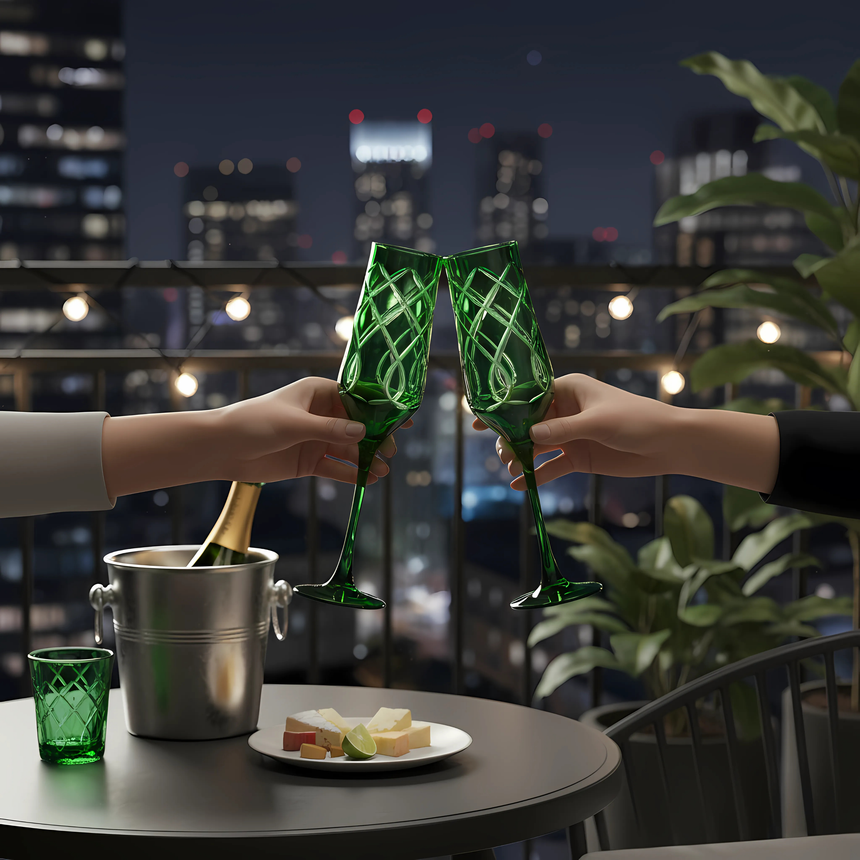 Heritage Kristal Flüt Kadeh - Margerie Crystal