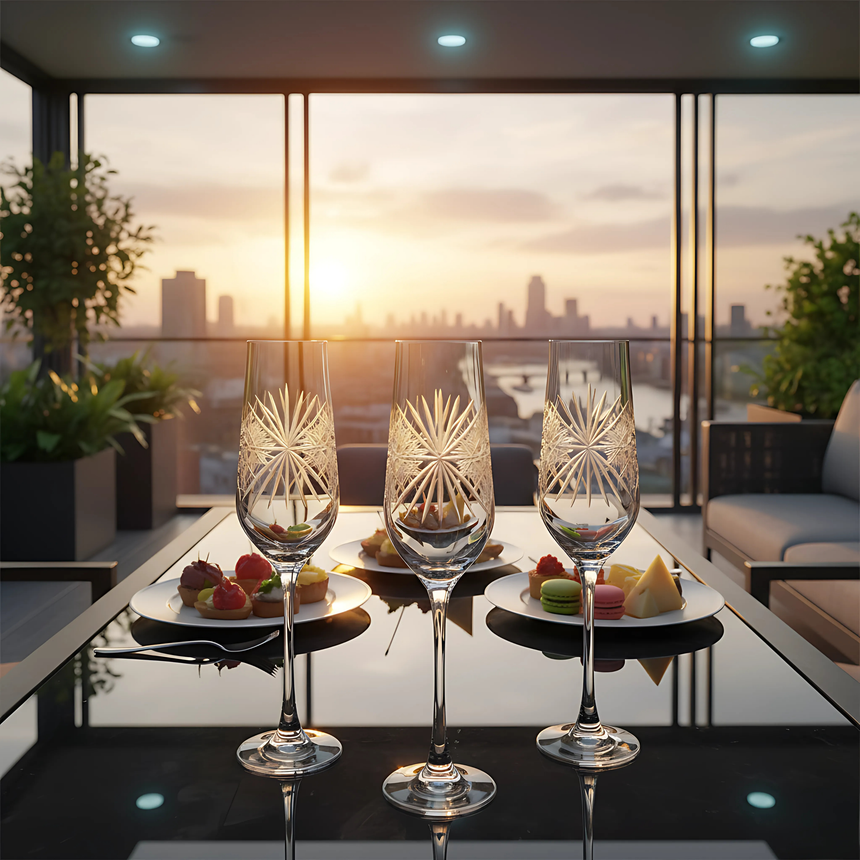 Éclat Kristal Flüt Kadeh - Margerie Crystal