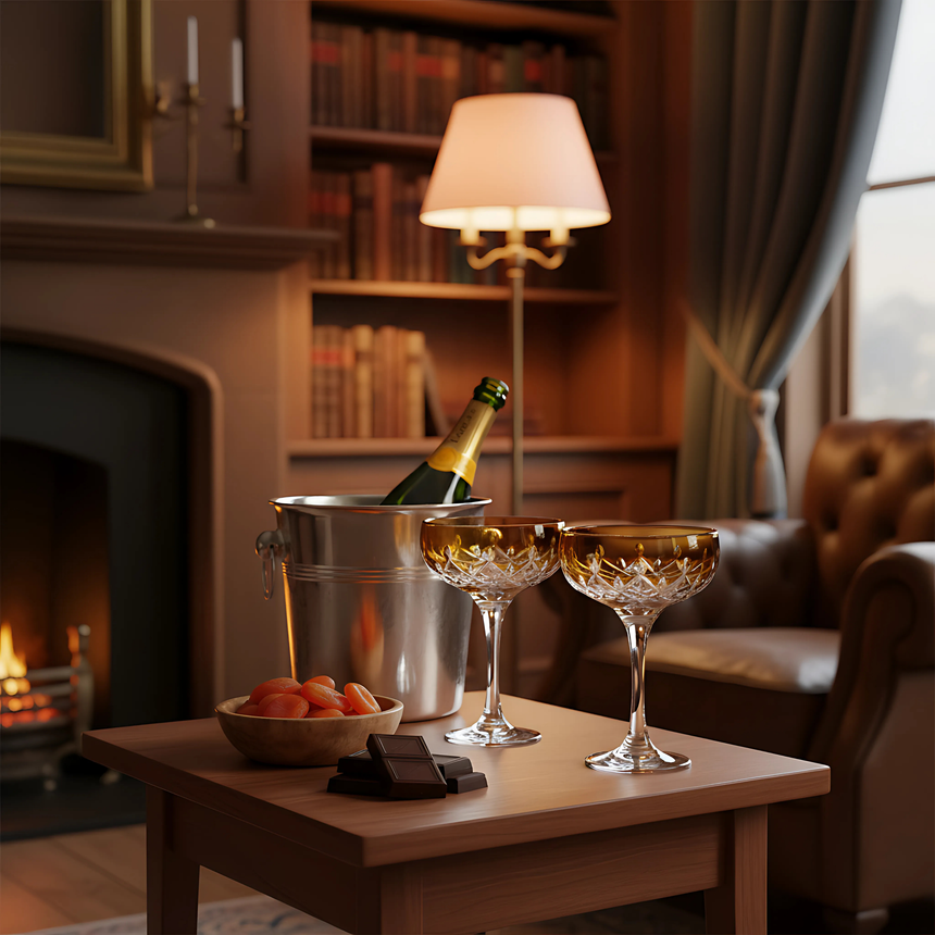 Aria Kup Ayaklı Bardak - Margerie Crystal