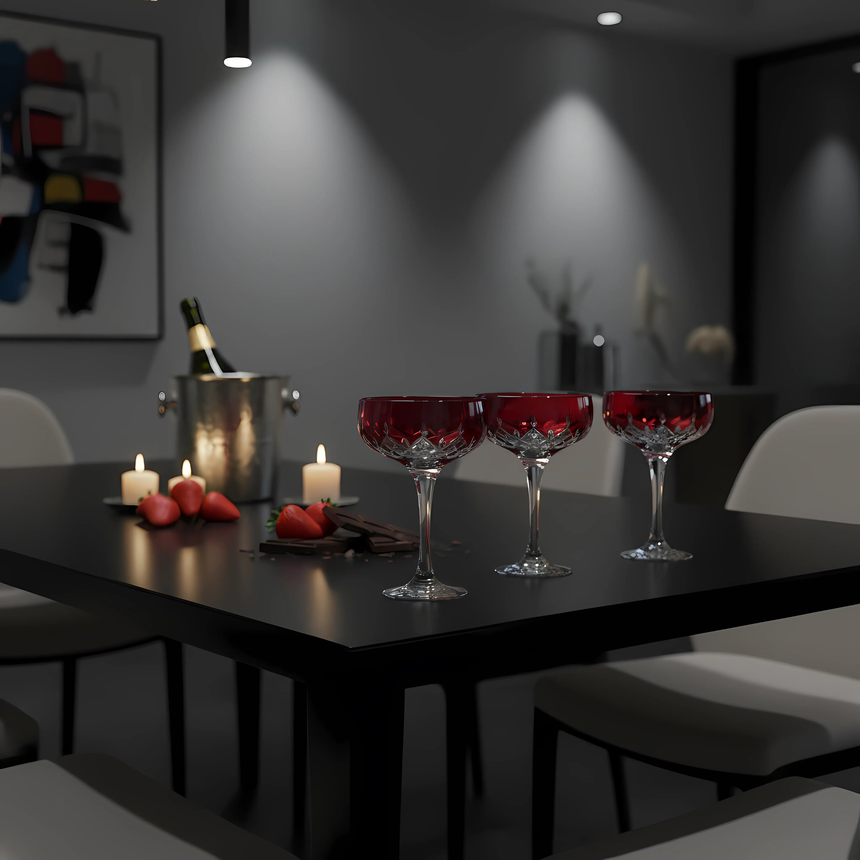 Aria Kup Ayaklı Bardak - Margerie Crystal