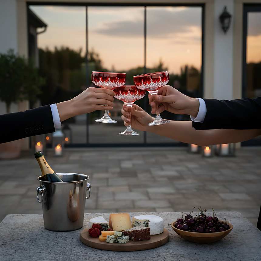 Aria Kup Ayaklı Bardak - Margerie Crystal