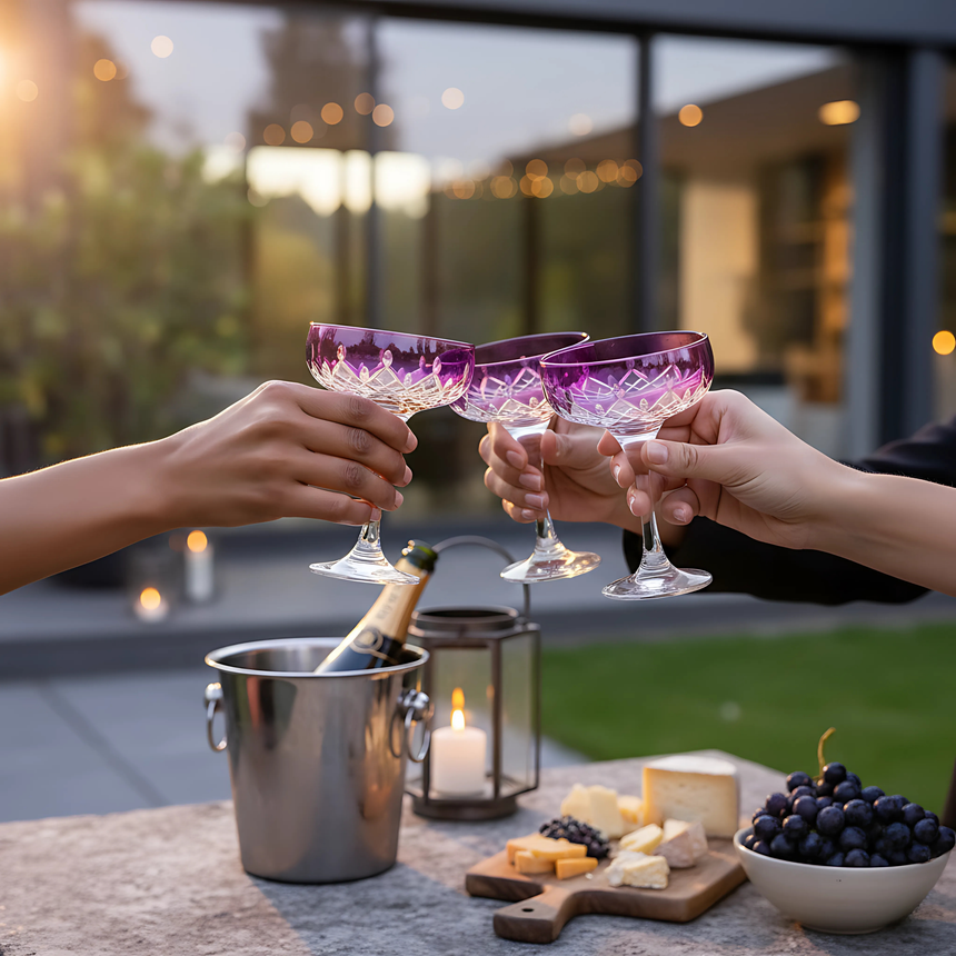 Aria Kup Ayaklı Bardak - Margerie Crystal