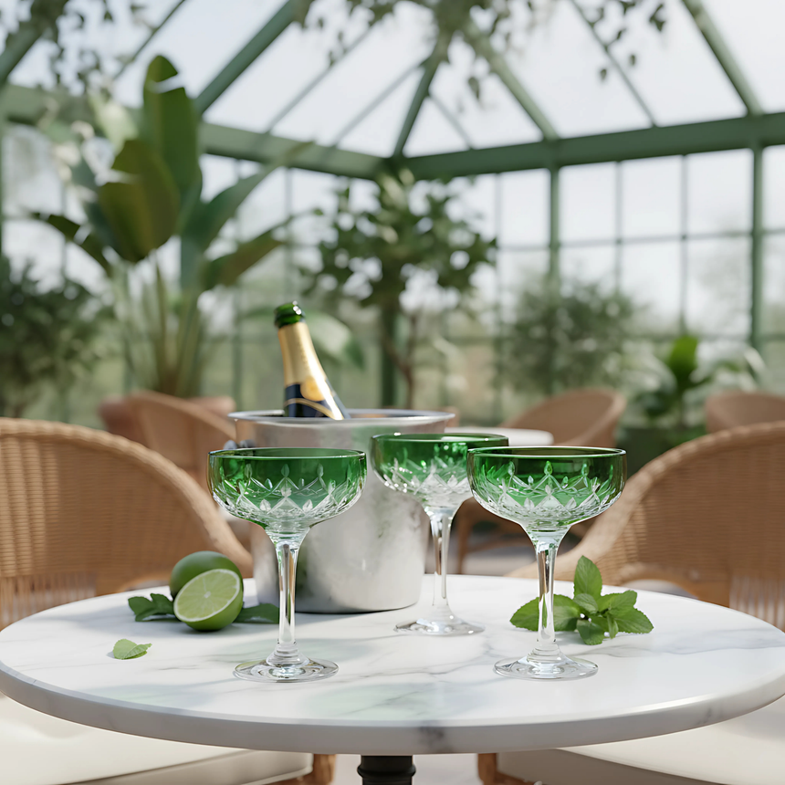 Aria Kup Ayaklı Bardak - Margerie Crystal