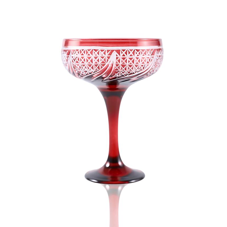 Aurora Kup Ayaklı Bardak - Margerie Crystal