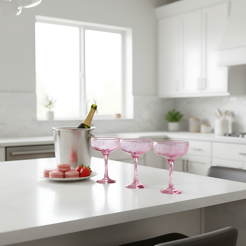 Aurora Kup Ayaklı Bardak - Margerie Crystal