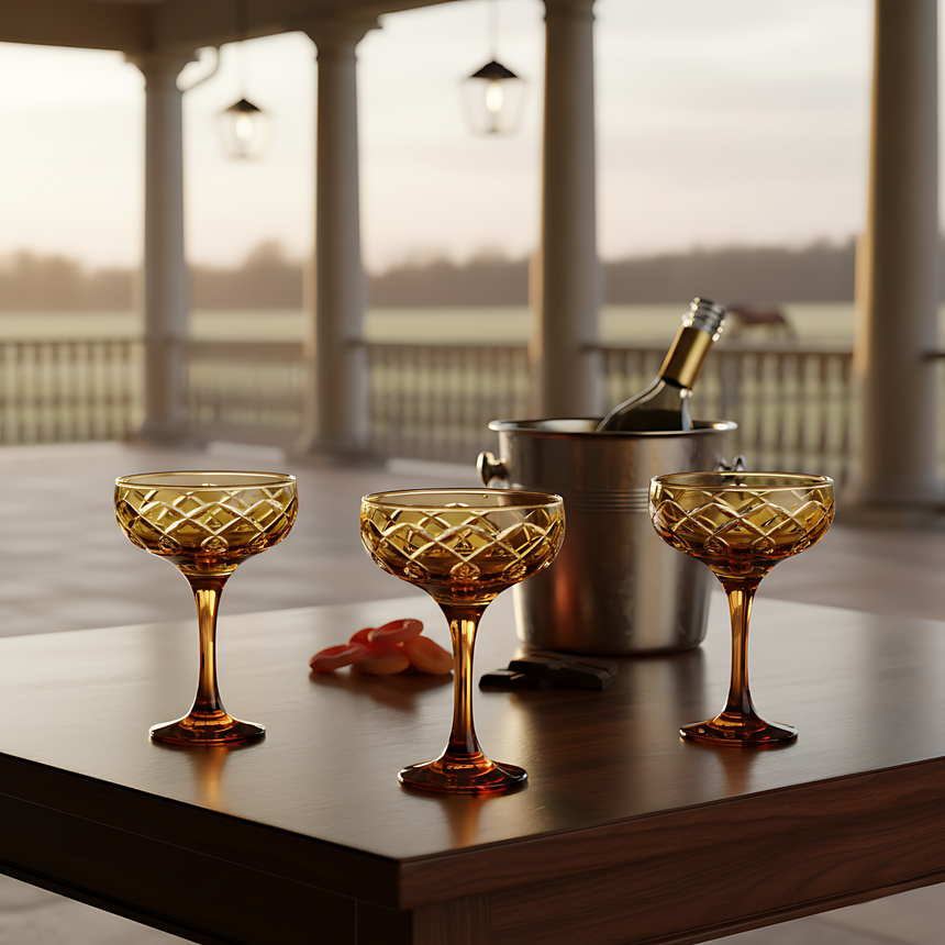 Heritage Kup Ayaklı Bardak - Margerie Crystal