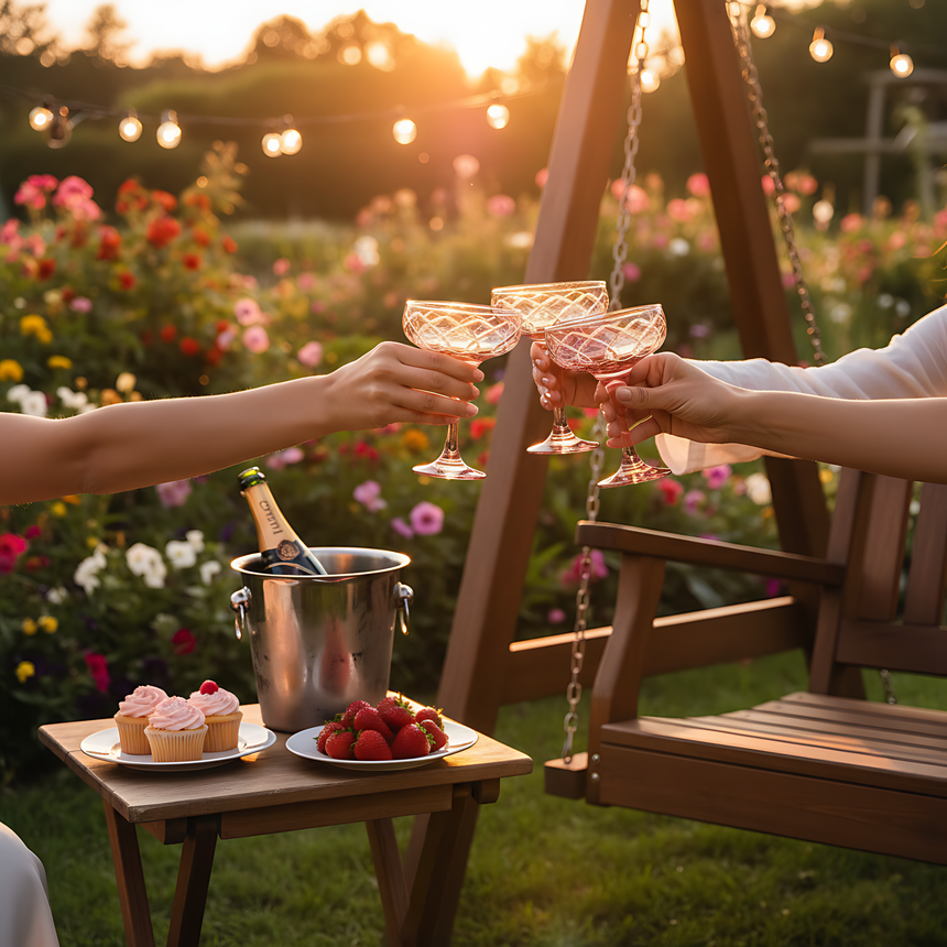 Heritage Kup Ayaklı Bardak - Margerie Crystal