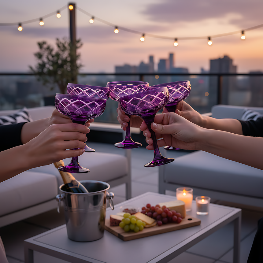 Heritage Kup Ayaklı Bardak - Margerie Crystal