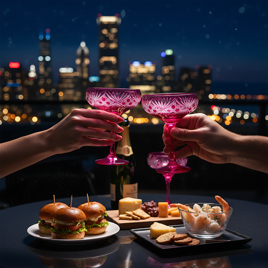 Éclat Kup Ayaklı Bardak - Margerie Crystal