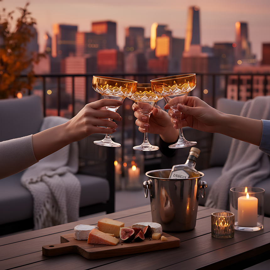 Aria Kup Ayaklı Kadeh - Margerie Crystal