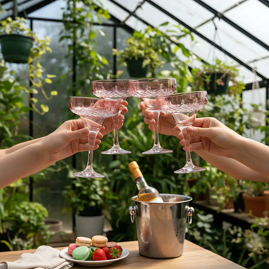 Aria Kup Ayaklı Kadeh - Margerie Crystal