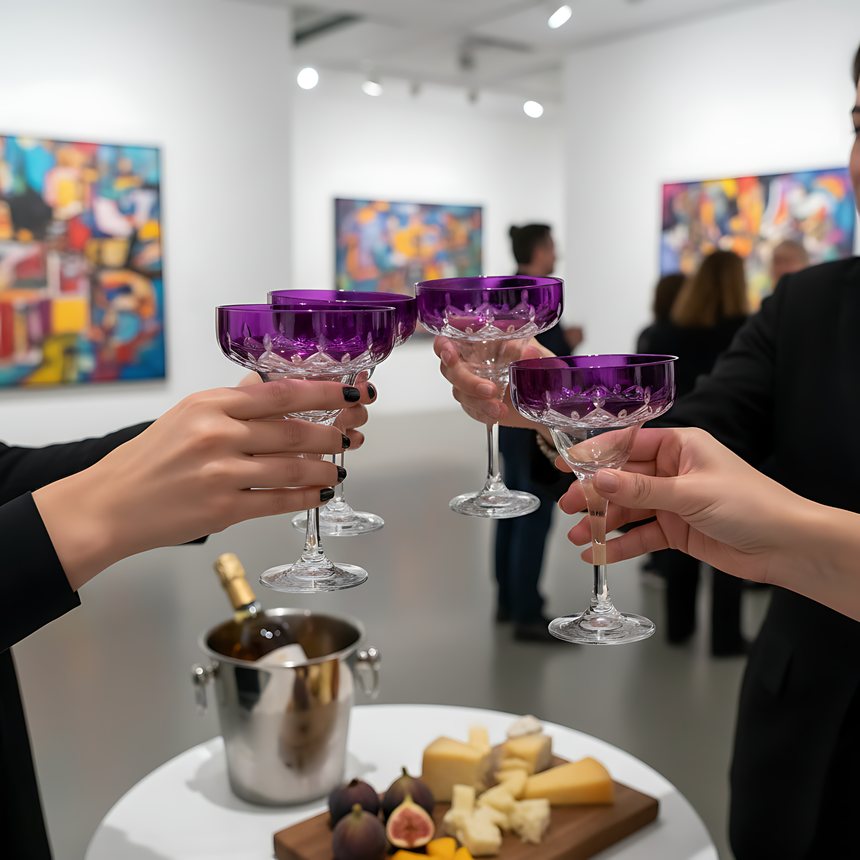 Aria Kup Ayaklı Kadeh - Margerie Crystal