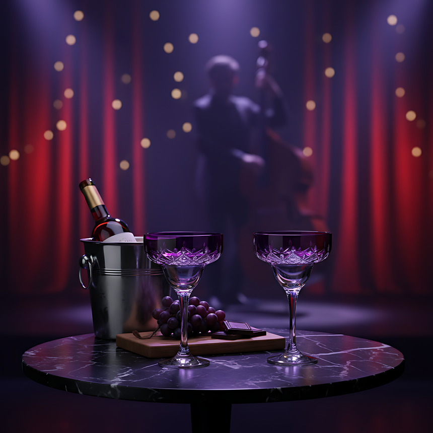 Aria Kup Ayaklı Kadeh - Margerie Crystal