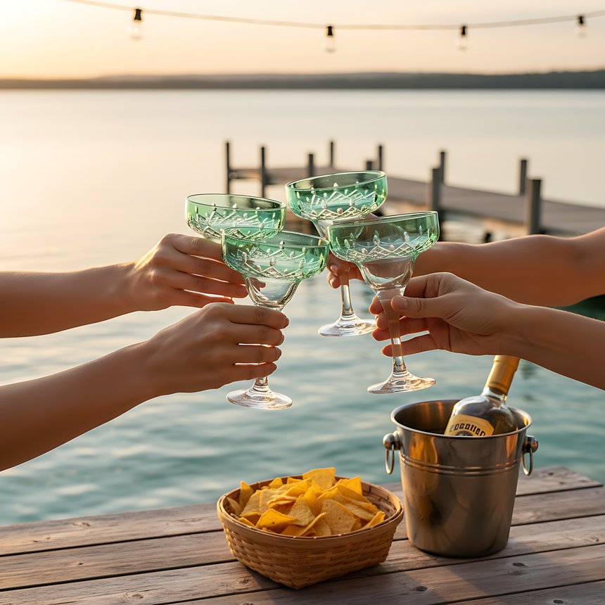 Aria Kup Ayaklı Kadeh - Margerie Crystal