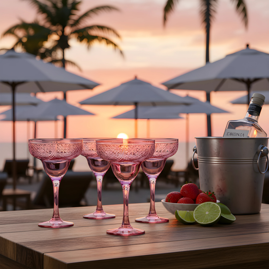 Aurora Kup Ayaklı Kadeh - Margerie Crystal