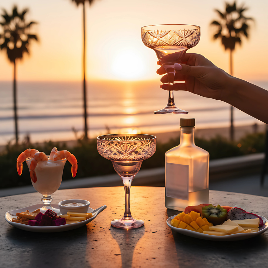 Éclat Kup Ayaklı Kadeh - Margerie Crystal