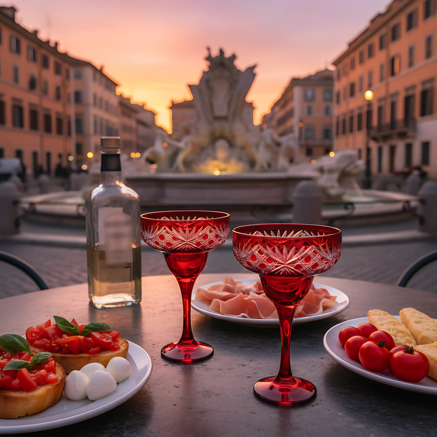 Éclat Kup Ayaklı Kadeh - Margerie Crystal