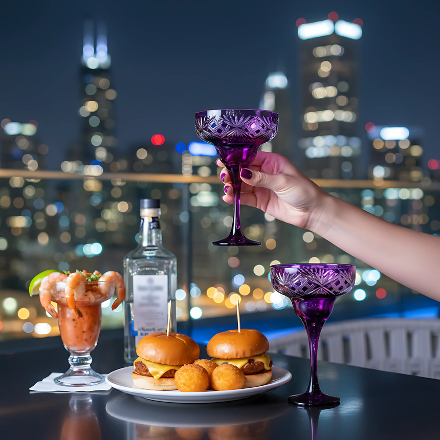 Éclat Kup Ayaklı Kadeh - Margerie Crystal