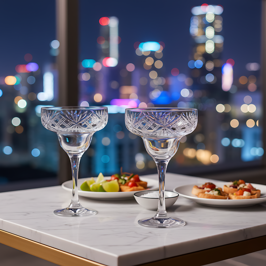 Éclat Kup Ayaklı Kadeh - Margerie Crystal