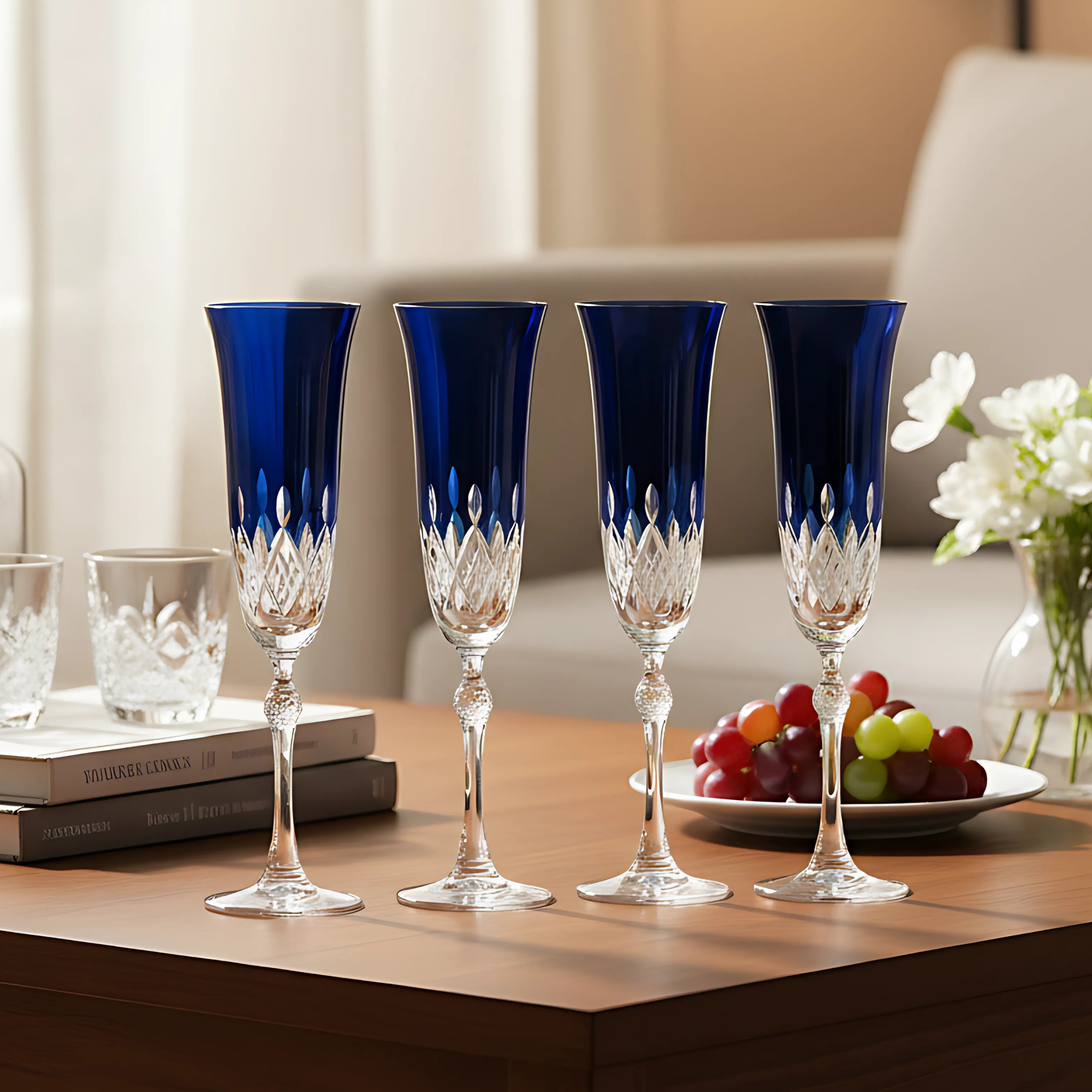 Aria Kristal Flüt Kadeh - Margerie Crystal