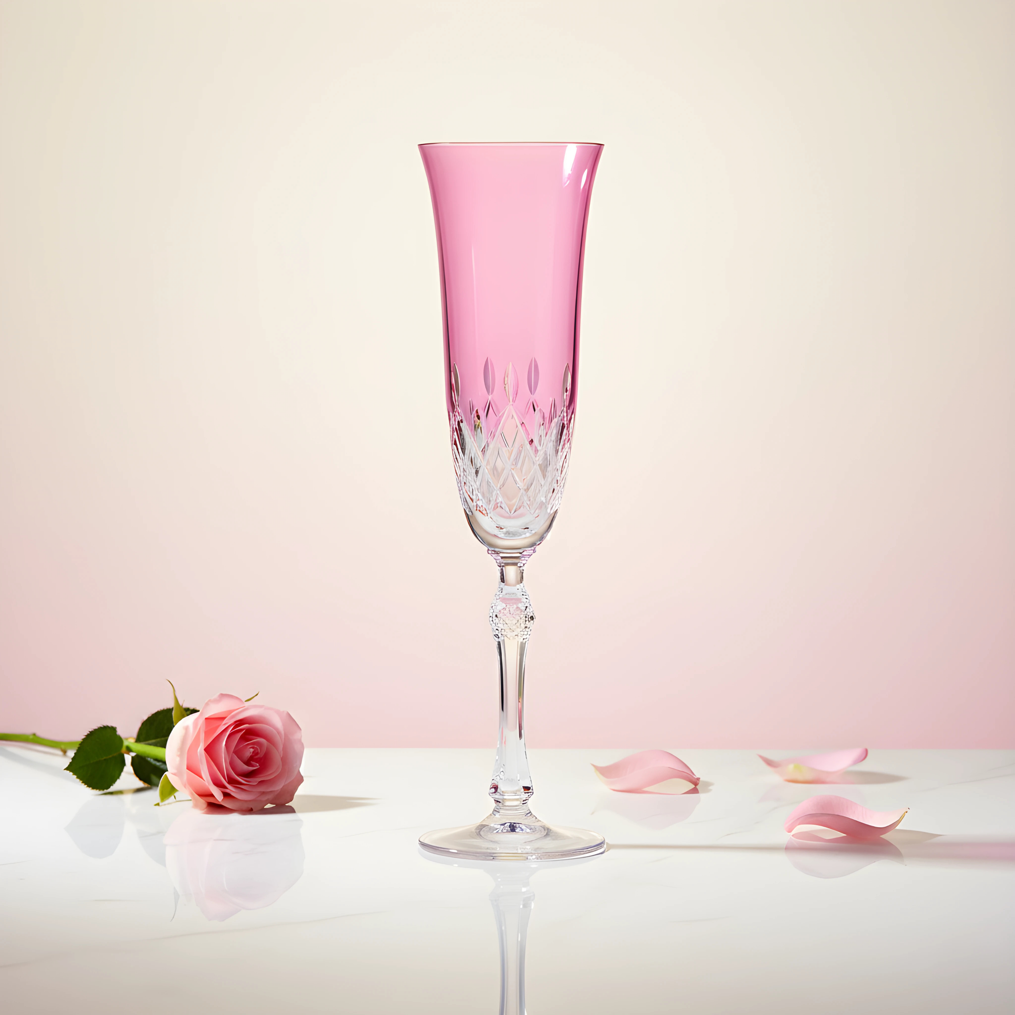 Aria Kristal Flüt Kadeh - Margerie Crystal