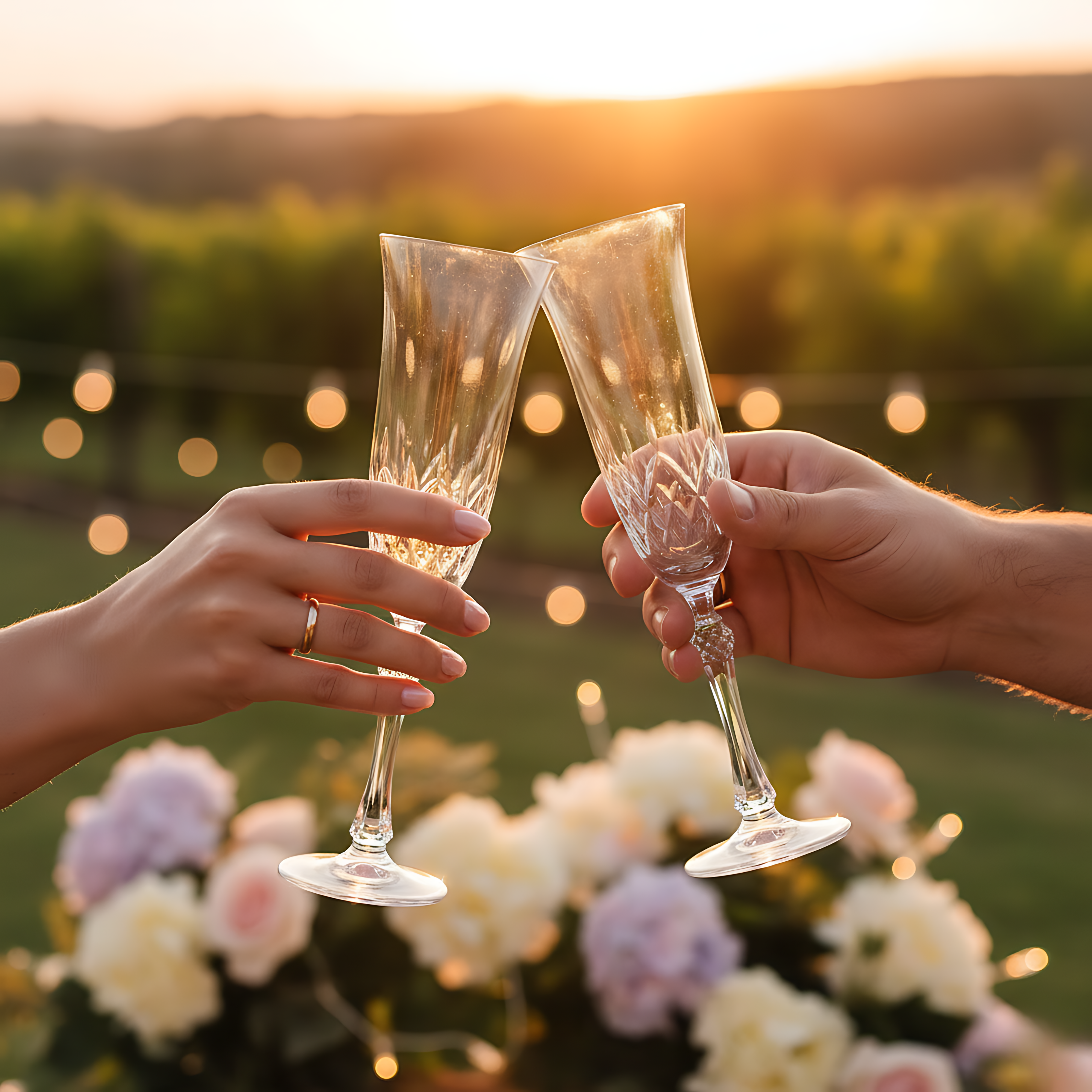 Aria Kristal Flüt Kadeh - Margerie Crystal