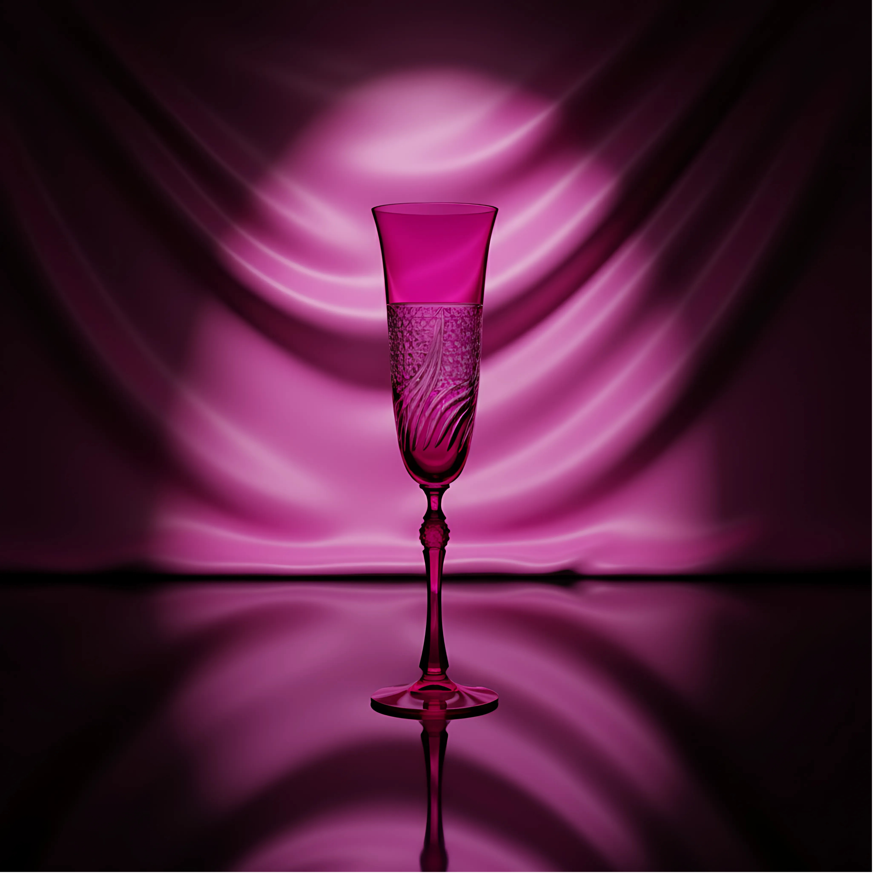 Aurora Kristal Flüt Kadeh - Margerie Crystal