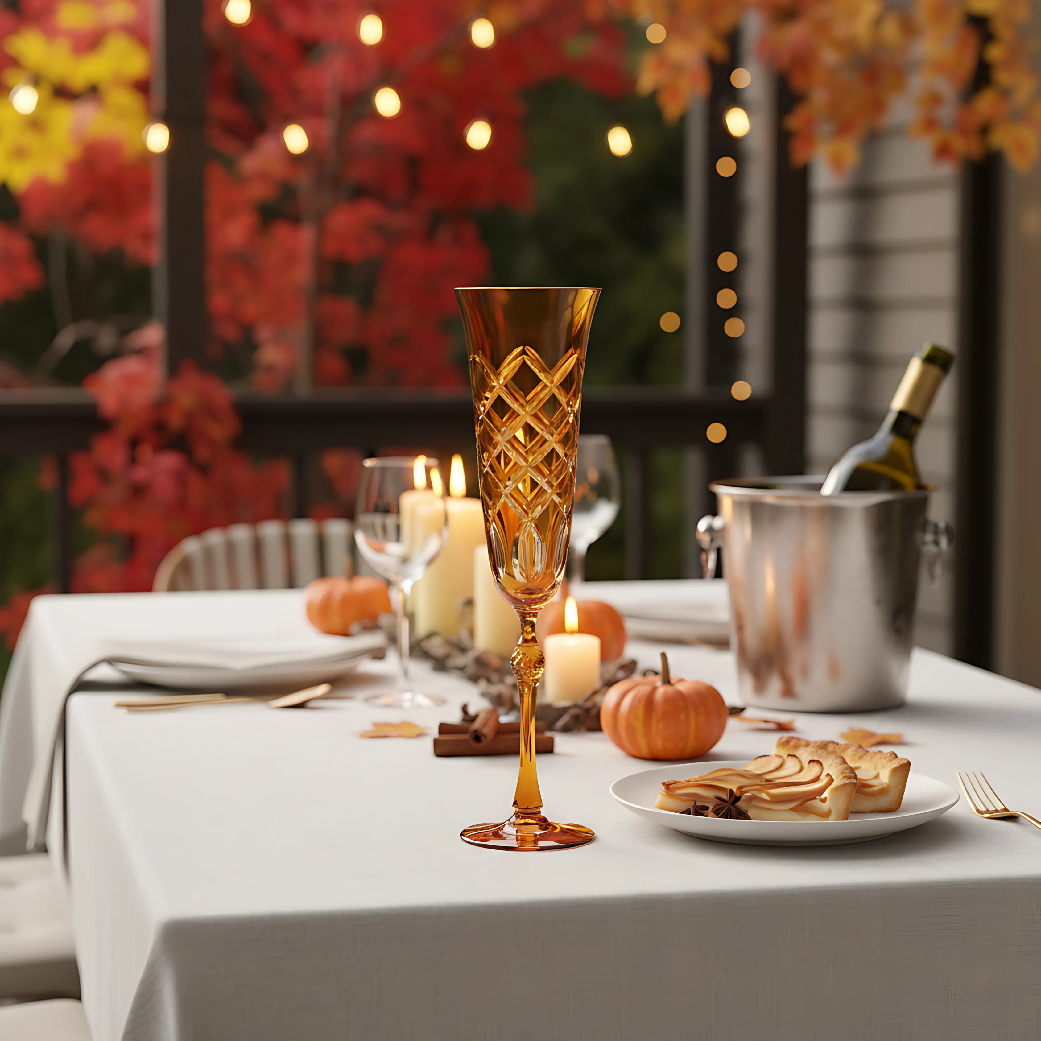 Heritage Kristal Flüt Kadeh - Margerie Crystal