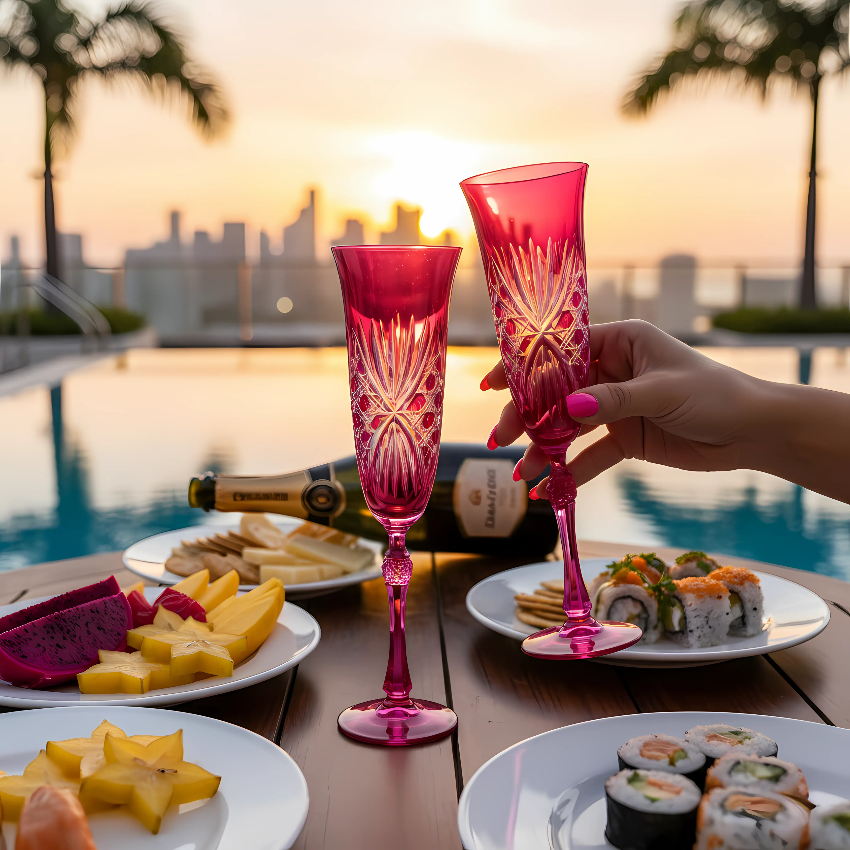 Éclat Kristal Flüt Kadeh - Margerie Crystal