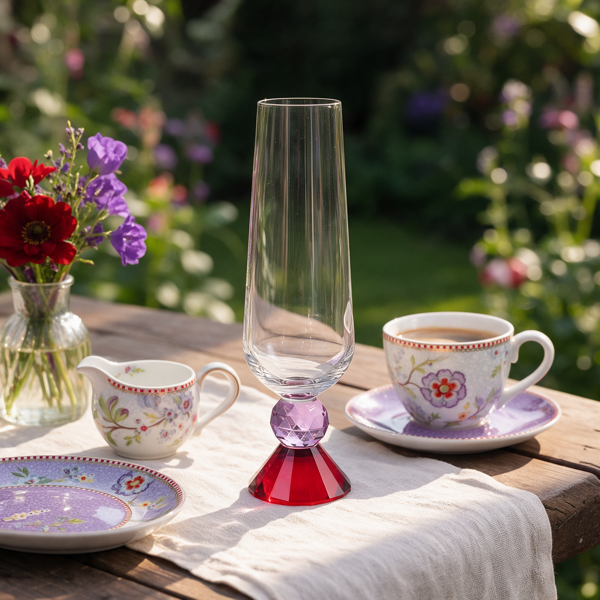 Liora Kristal Flüt Kadeh - Margerie Crystal