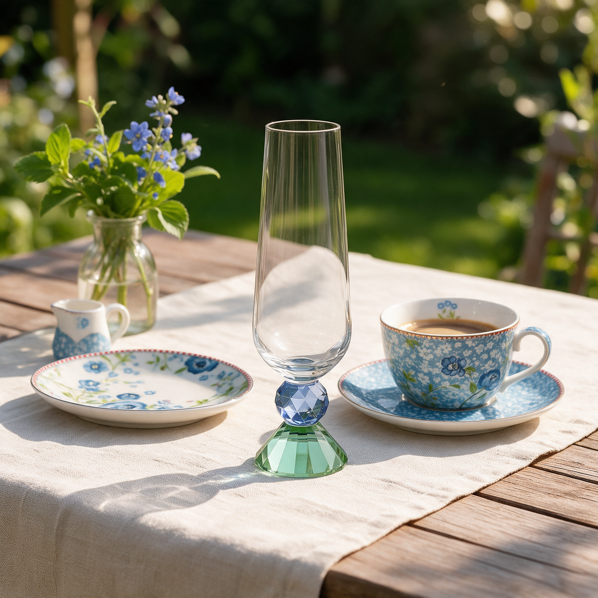 Liora Kristal Flüt Kadeh - Margerie Crystal