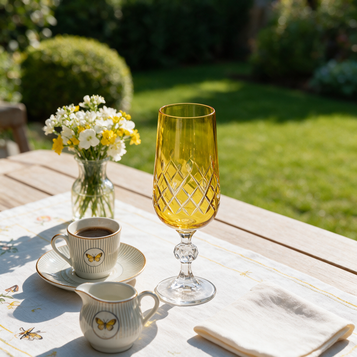 Bohemia Crystal ARIA Flute Glass 180cc