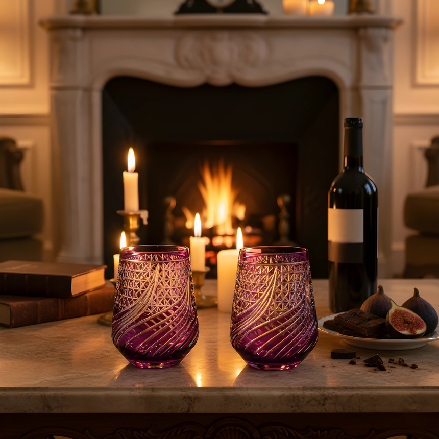 Aurora Cam Su Bardağı - Margerie Crystal