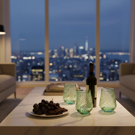 Aurora Cam Su Bardağı - Margerie Crystal