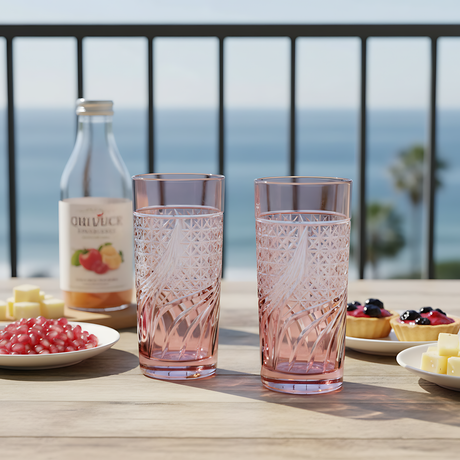 Aurora Cam Uzun Su Bardağı - Margerie Crystal