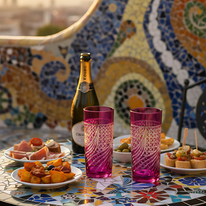 Aurora Cam Uzun Su Bardağı - Margerie Crystal