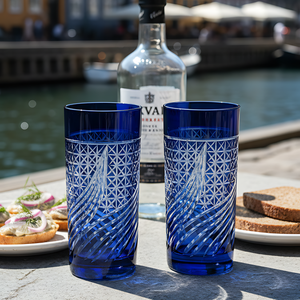 Aurora Cam Uzun Su Bardağı - Margerie Crystal