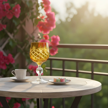 Bohemia Crystal Ara Kahve Yanı Su Bardağı - Margerie Crystal