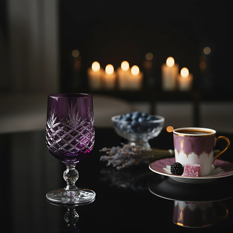 Bohemia Crystal Ara Kahve Yanı Su Bardağı - Margerie Crystal