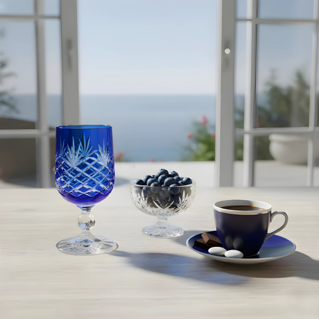 Bohemia Crystal Ara Kahve Yanı Su Bardağı - Margerie Crystal