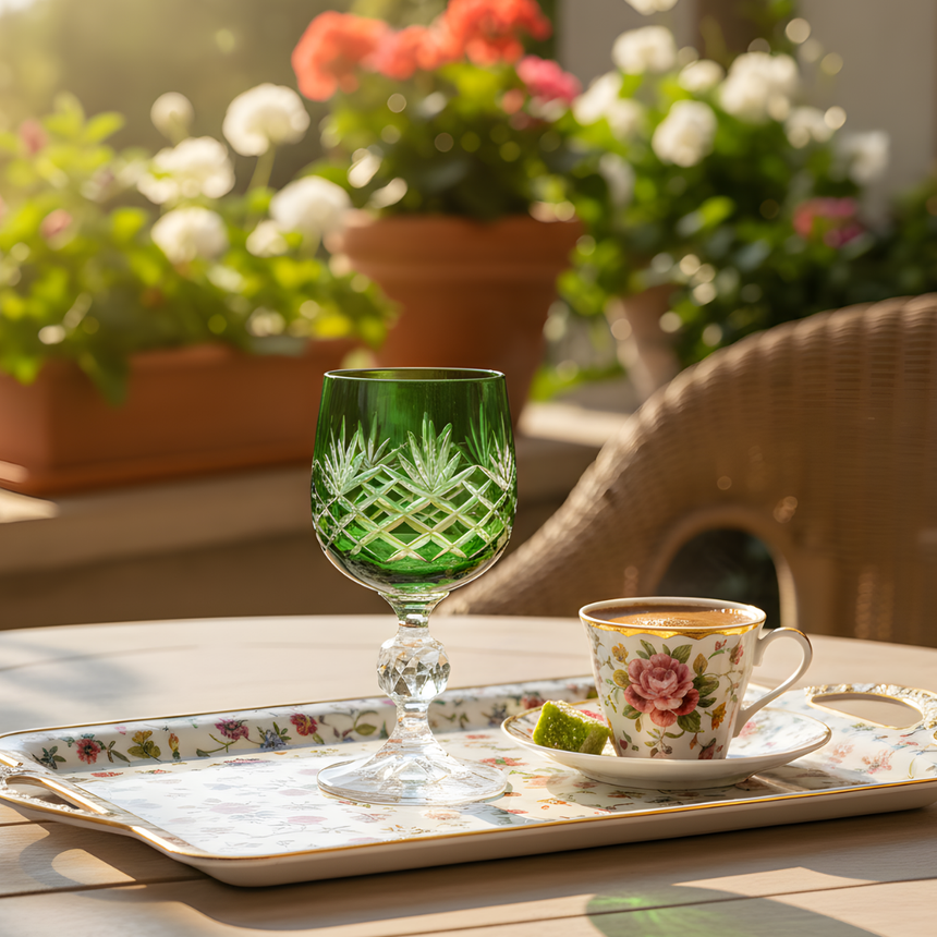 Bohemia Crystal Ara Kahve Yanı Su Bardağı - Margerie Crystal